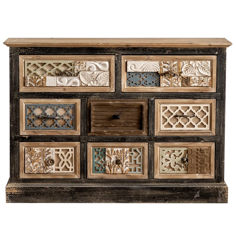 Solid wood porch cabinet, living room decorative storage cabinet, home floor-to-wall retro cabinet
Solid wood porch cabinet, living room decorative storage cabinet, home floor-to-wall retro cabinet