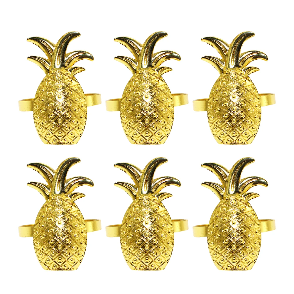6 Pcs Pineapple Napkin Rings Metal Charming Design Wedding Thanksgiving Table Decor Kitchen Bar Accessories
6 Pcs Pineapple Napkin Rings Metal Charming Design Wedding Thanksgiving Table Decor Kitchen Bar Accessories