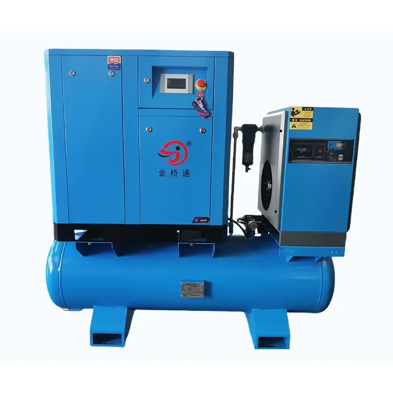 JQT 7.5KW 11KW 15kw 22KW Air Compressor Screw With Dryer10HP 15HP 20HP 16KG Low Noise Air Compressor for Cutting
JQT 7.5KW 11KW 15kw 22KW Air Compressor Screw With Dryer10HP 15HP 20HP 16KG Low Noise Air Compressor for Cutting