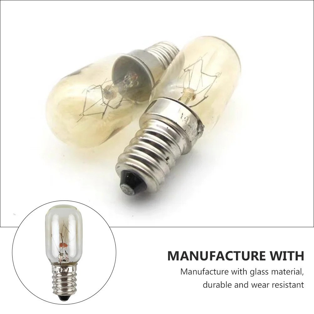5Pcs E14 Appliance Light Bulb 15W Decorative Eye-Friendly Fridge Freezer Lamp Bulb Durable Glass Material Refrigerator Light
5Pcs E14 Appliance Light Bulb 15W Decorative Eye-Friendly Fridge Freezer Lamp Bulb Durable Glass Material Refrigerator Light