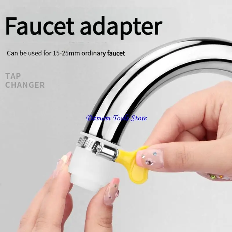 57BE Tool Easy Faucet Attachment 360 Swivels Durability Plastic Water Flows Adapters
57BE Tool Easy Faucet Attachment 360 Swivels Durability Plastic Water Flows Adapters