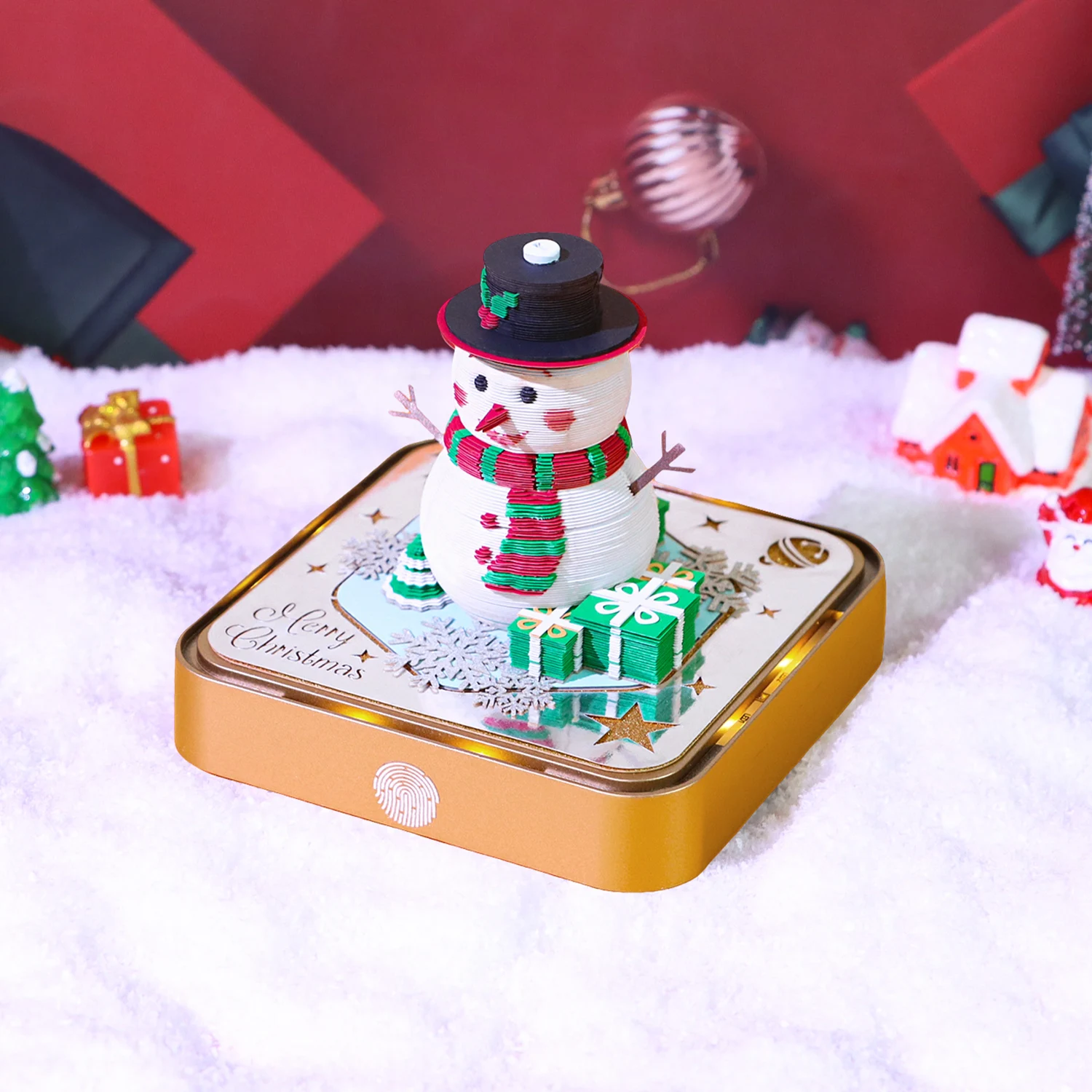 Time Piece Paper Crafts 2027 Desk Calendar With LED 3D Tear-away Calendar Christmas Snowman Art Memo Pad Notepad Gift Christmas
Time Piece Paper Crafts 2027 Desk Calendar With LED 3D Tear-away Calendar Christmas Snowman Art Memo Pad Notepad Gift Christmas