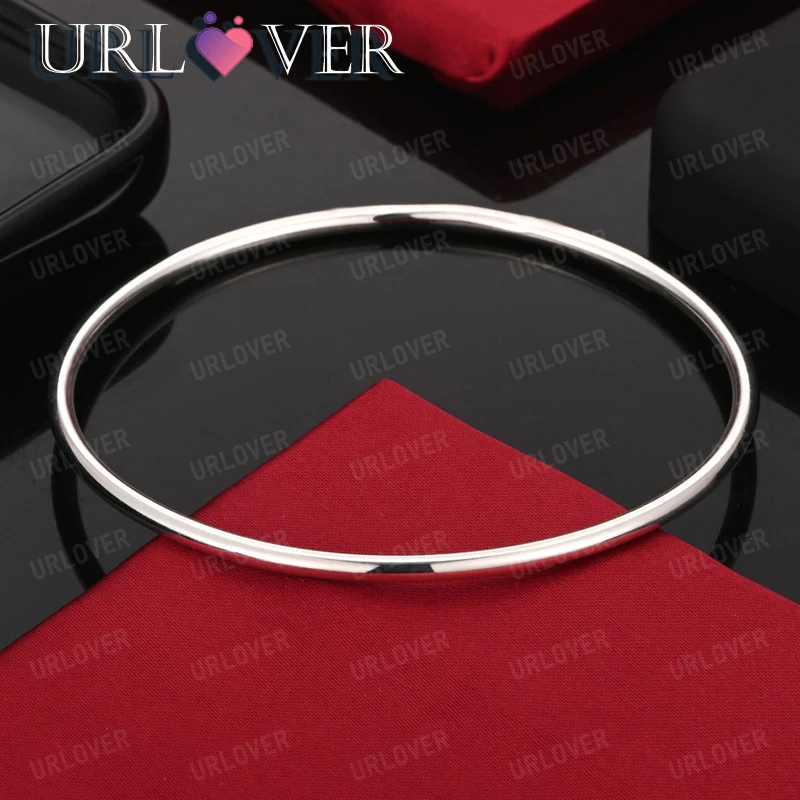 925 Sterling Silver Rotundity Smooth Bangle Women Charm Jewelry Valentine's Day Wedding Party Gift Men Jewelry Accessories
925 Sterling Silver Rotundity Smooth Bangle Women Charm Jewelry Valentine's Day Wedding Party Gift Men Jewelry Accessories