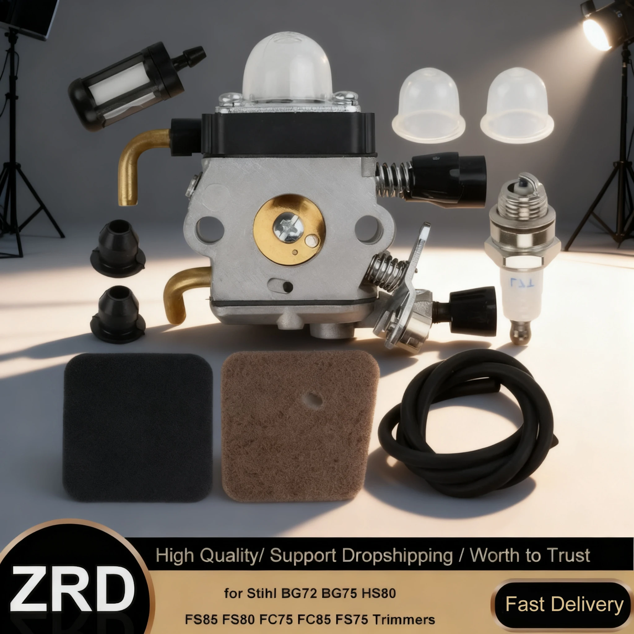 Carburetor Kit for STIHL Trimmer and Blower - Fits BG72 BG75 HS80 FS85 FC75 FC85 FS75 Models
Carburetor Kit for STIHL Trimmer and Blower - Fits BG72 BG75 HS80 FS85 FC75 FC85 FS75 Models