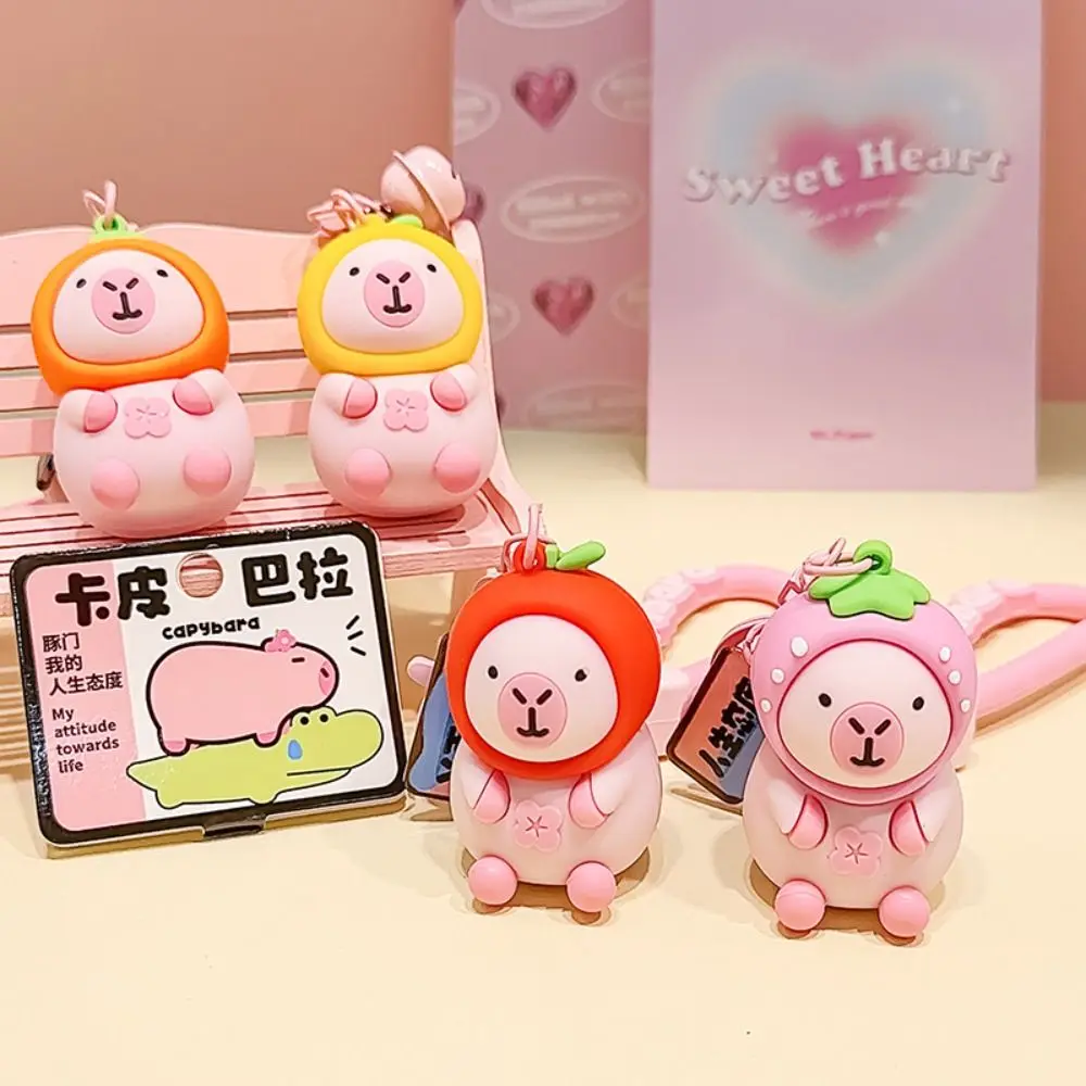 Fruit Headgear Pink Capybara Keychain Peach Lemon Cartoon Capybara Keyring Orange Creative Pink Capybara Keyring Bag Accessories
Fruit Headgear Pink Capybara Keychain Peach Lemon Cartoon Capybara Keyring Orange Creative Pink Capybara Keyring Bag Accessories