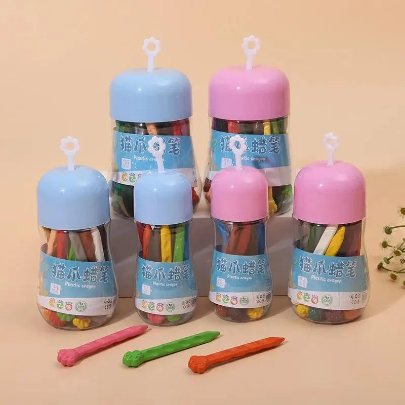 1 Set No Break No Smear 12/24/36 Color Washable Crayons Double Ended Triangular/Cat Claw Barrel For Kids Art Painting DIY Craft
1 Set No Break No Smear 12/24/36 Color Washable Crayons Double Ended Triangular/Cat Claw Barrel For Kids Art Painting DIY Craft