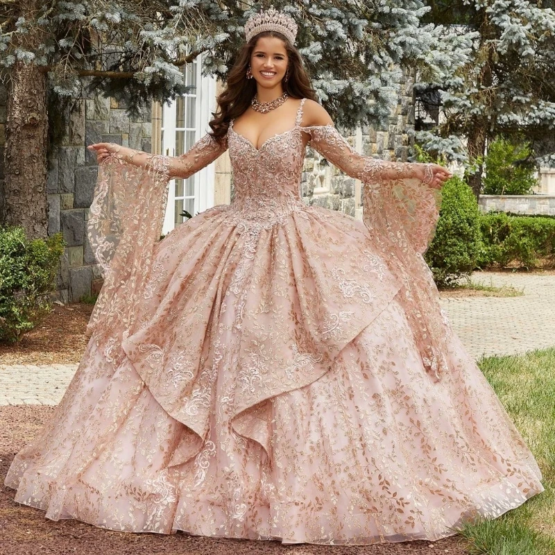 Glitter Pink Quinceanera Dresses Off Shoulder Appliques Crystal Sweet 16 Dress Occasion Prom Party Vestidos 15 De Anos
Glitter Pink Quinceanera Dresses Off Shoulder Appliques Crystal Sweet 16 Dress Occasion Prom Party Vestidos 15 De Anos