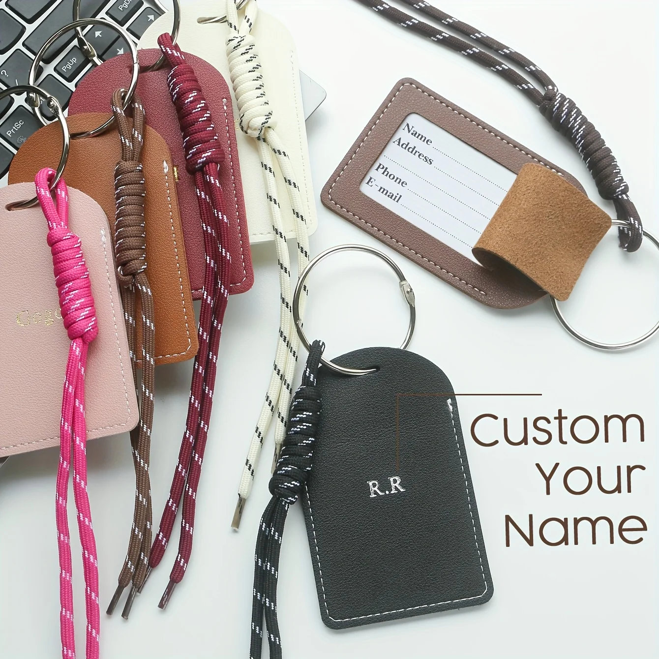 1PCS Custom Hot Stamping Name Luggage Tag with Chic Lanyards Customized Textured Luggage Tags with Privacy Name Card
1PCS Custom Hot Stamping Name Luggage Tag with Chic Lanyards Customized Textured Luggage Tags with Privacy Name Card