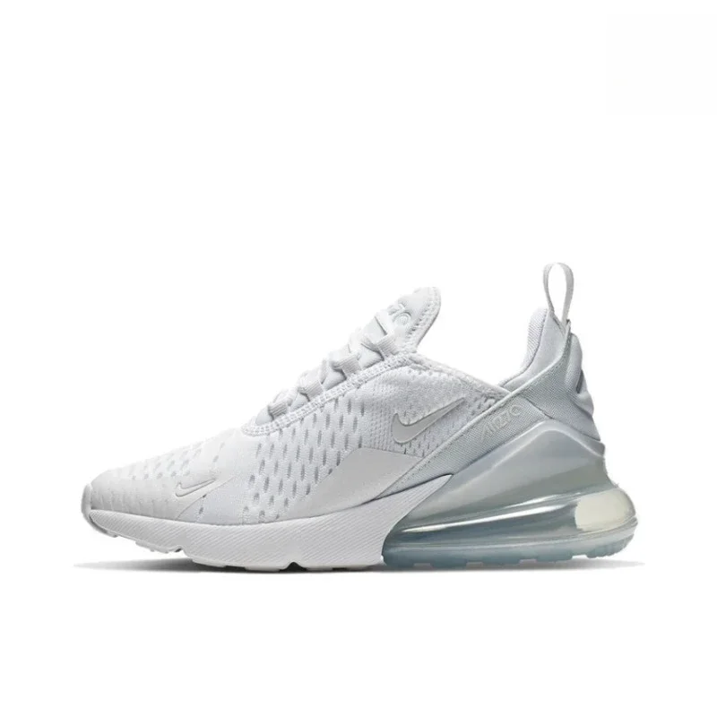 Nike Air Max 270, тройные белые мужские и женские сетчатые дышащие нескользящие кроссовки на воздушной подушке, спортивные кроссовки для пар
Nike Air Max 270, тройные белые мужские и женские сетчатые дышащие нескользящие кроссовки на воздушной подушке, спортивные кроссовки для пар
