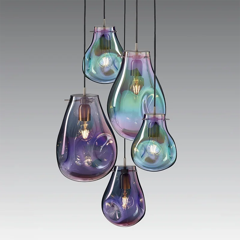 Nordic colored glass small chandelier Modern simple personality art cafe Bar bedside chandelier
Nordic colored glass small chandelier Modern simple personality art cafe Bar bedside chandelier