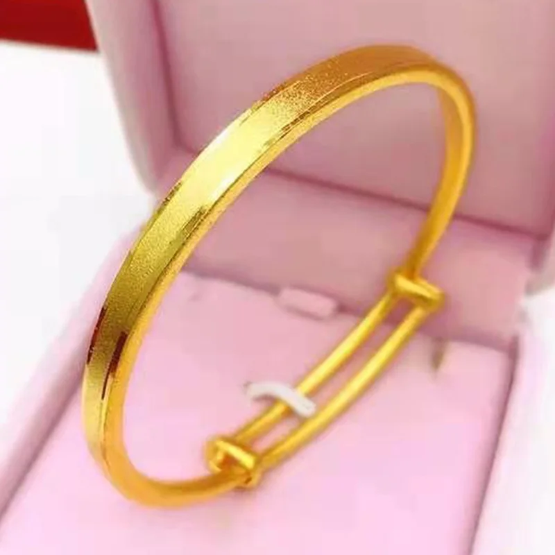 Vietnamese Sand Flat Push-Pull Matte Bracelet Brass Plated Sand Pattern Bracelet Valentine's Day Gift for Girlfriend
Vietnamese Sand Flat Push-Pull Matte Bracelet Brass Plated Sand Pattern Bracelet Valentine's Day Gift for Girlfriend