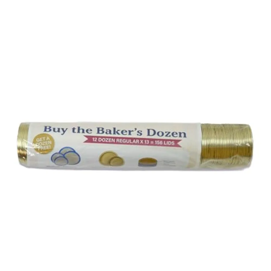 Superb Canning Lids Mason Jar Lids Baker's Dozen/Bulk Package of 156 Lids Made in the USA
Superb Canning Lids Mason Jar Lids Baker's Dozen/Bulk Package of 156 Lids Made in the USA