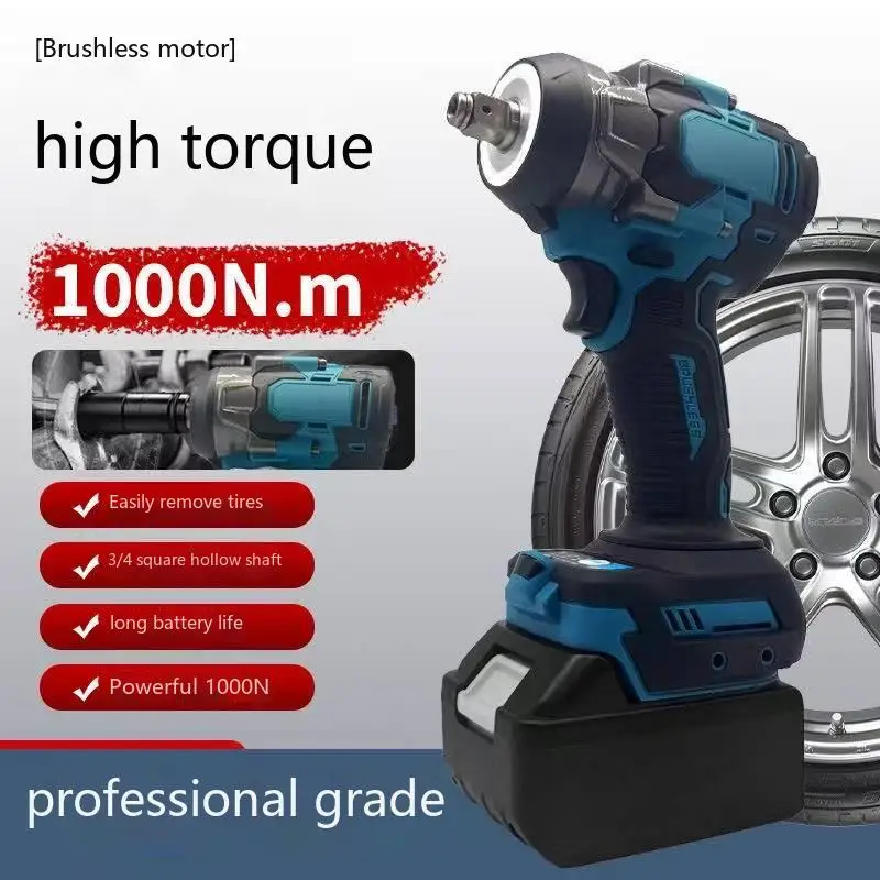 Brushless TW001G 1000Nm/2000Nm High Torque Air Cannon Car Tire Repair Removal Wrench Power Tool For 
Brushless TW001G 1000Nm/2000Nm High Torque Air Cannon Car Tire Repair Removal Wrench Power Tool For