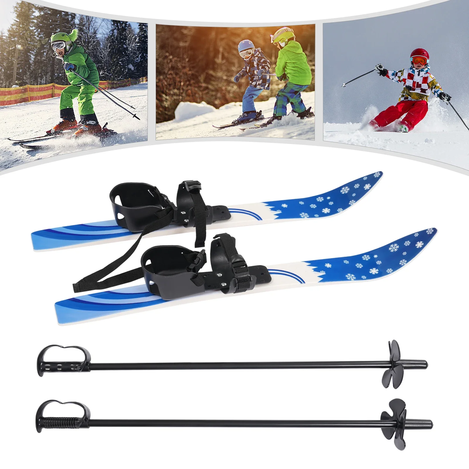 Kids Ski Set, Skis and Poles, Beginner Cross Country Skis, 110lbs Max. Load-bearing 2-8 Years, Kids Beginner Snow Skis
Kids Ski Set, Skis and Poles, Beginner Cross Country Skis, 110lbs Max. Load-bearing 2-8 Years, Kids Beginner Snow Skis