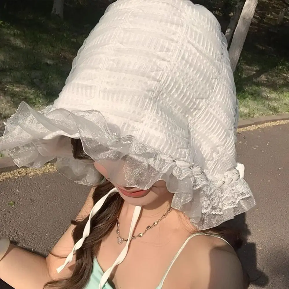 Foldable Summer Lace Bucket Hat Lolita Thin Fisherman Hat White Sweet Visor Basin Cap Women
Foldable Summer Lace Bucket Hat Lolita Thin Fisherman Hat White Sweet Visor Basin Cap Women