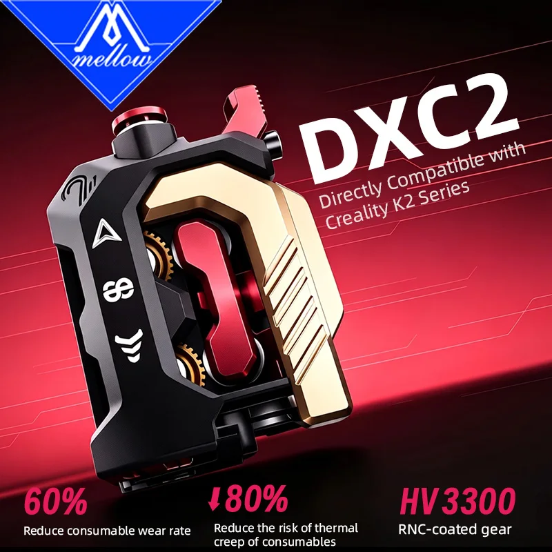 Mellow Upgraded Phaetus Creality Devil Design DXC2 Extruder High-Precision Quick-Release For K2 K2PRO K2PLUS
Mellow Upgraded Phaetus Creality Devil Design DXC2 Extruder High-Precision Quick-Release For K2 K2PRO K2PLUS