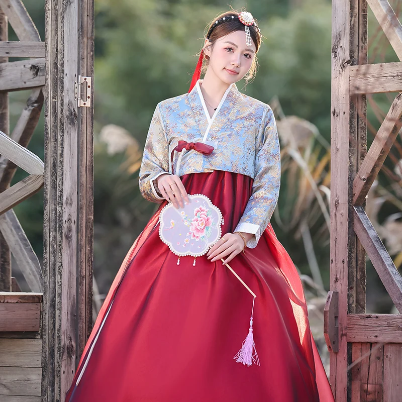 New Hanbok women's traditional court photos, dance stage performance costumes of ethnic minorities in Yanbian and Yanji
New Hanbok women's traditional court photos, dance stage performance costumes of ethnic minorities in Yanbian and Yanji