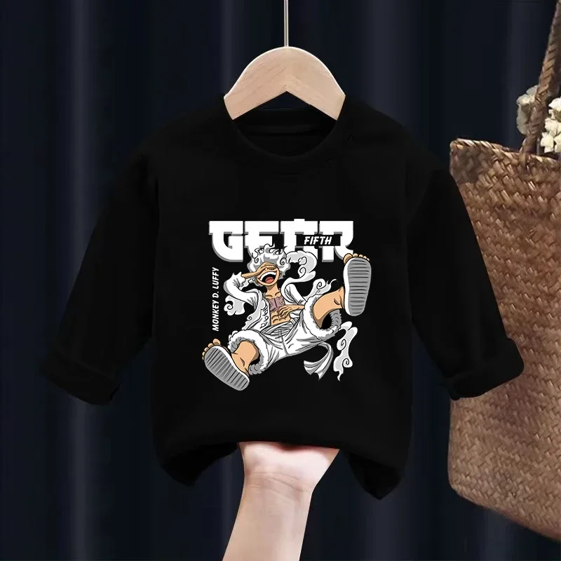 One Piece Children T-shirts Anime Long-sleeve Tops Spring Fall Clothes Kids Thin Bottoming Shirt Crew Neck Girls Boys Blouse New
One Piece Children T-shirts Anime Long-sleeve Tops Spring Fall Clothes Kids Thin Bottoming Shirt Crew Neck Girls Boys Blouse New