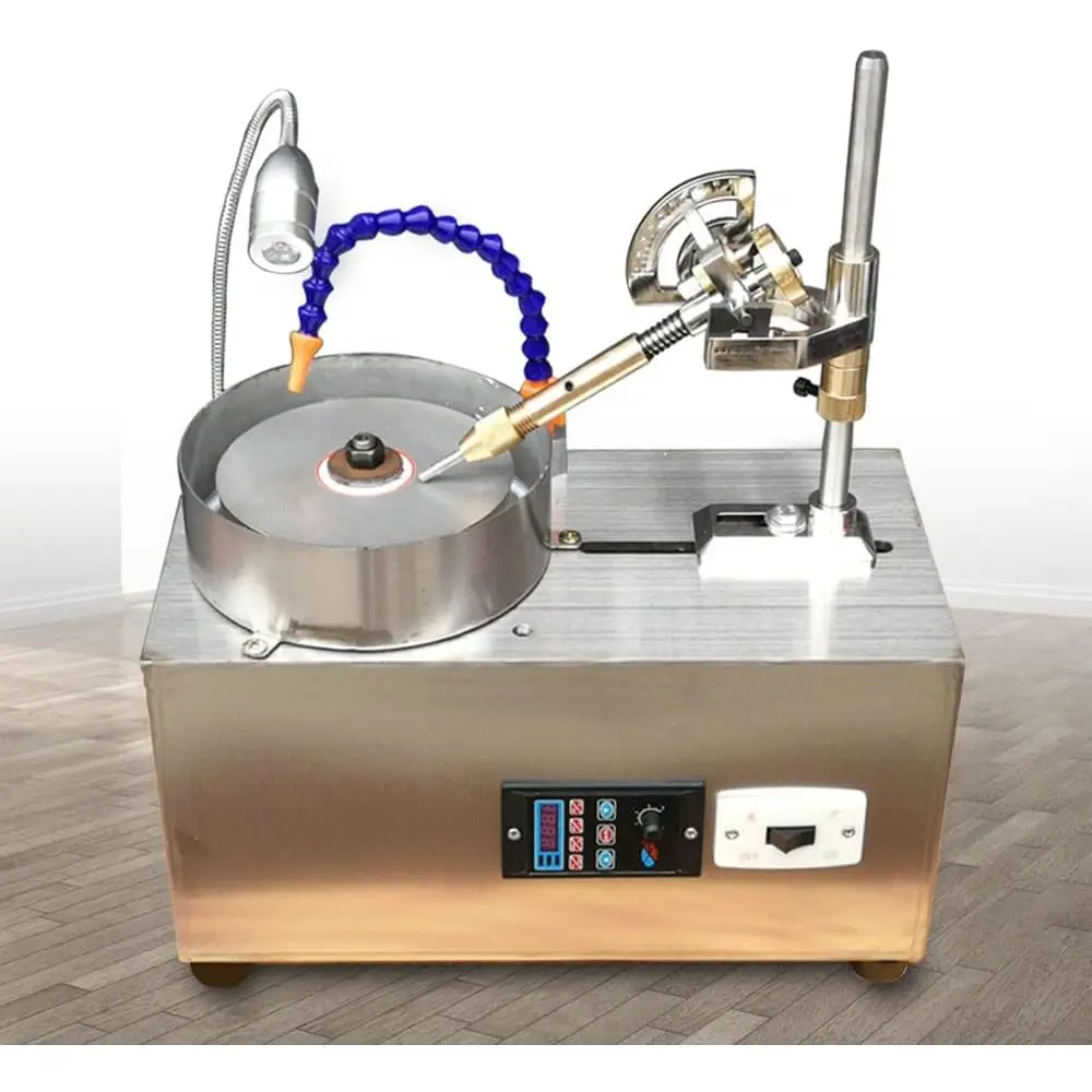 110V Electric Angle Grinder Polisher for Gem, Rock, and Metal Polishing, 180W, 3000 RPM
110V Electric Angle Grinder Polisher for Gem, Rock, and Metal Polishing, 180W, 3000 RPM