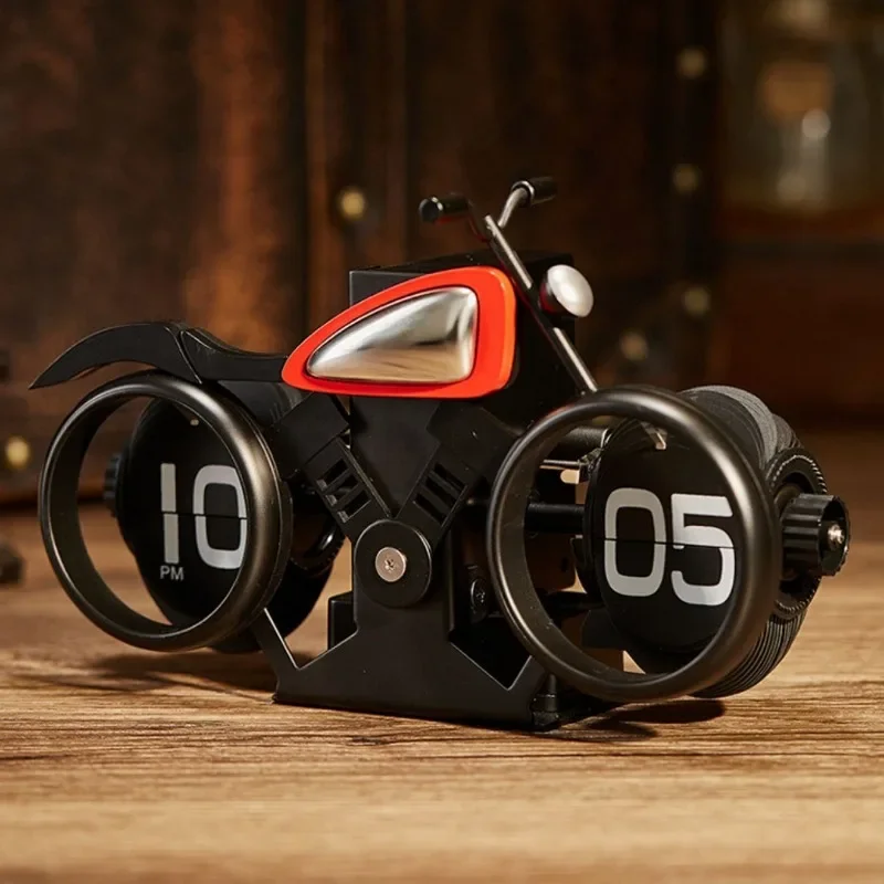 Motorcycle Style Flip Clock Creative Desktop Pendulum Clock Decoration American Mechanical Motobike Clock
Motorcycle Style Flip Clock Creative Desktop Pendulum Clock Decoration American Mechanical Motobike Clock