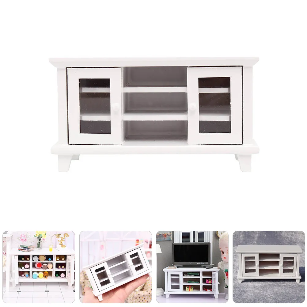 Mini Wood TV Cabinet Sturdy Miniature Living Room Furniture Mini House Accessory Home Decoration Simulation Cabinet
Mini Wood TV Cabinet Sturdy Miniature Living Room Furniture Mini House Accessory Home Decoration Simulation Cabinet