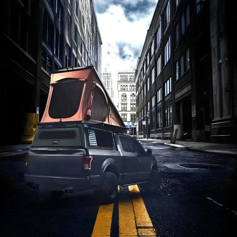 Customizable Full Size Aluminum Triangular Rooftop Tent, Portable Design for Pickup Truck Camping
Customizable Full Size Aluminum Triangular Rooftop Tent, Portable Design for Pickup Truck Camping