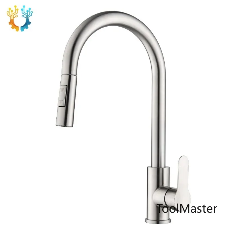 【2026】Pull-Down Kitchen Faucet With 304 Stainless Steel, Rotatable And Expandable For Dish Washing And Vegetable Cleaning
【2026】Pull-Down Kitchen Faucet With 304 Stainless Steel, Rotatable And Expandable For Dish Washing And Vegetable Cleaning