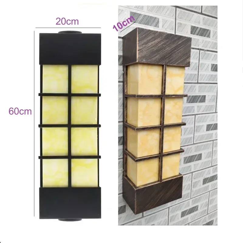 Outdoor Waterproof Rust Scaliola Curtain Wall Lamp LED Luminous Fixture Bronze and Black Body for Porch Light Home Decoration
Outdoor Waterproof Rust Scaliola Curtain Wall Lamp LED Luminous Fixture Bronze and Black Body for Porch Light Home Decoration