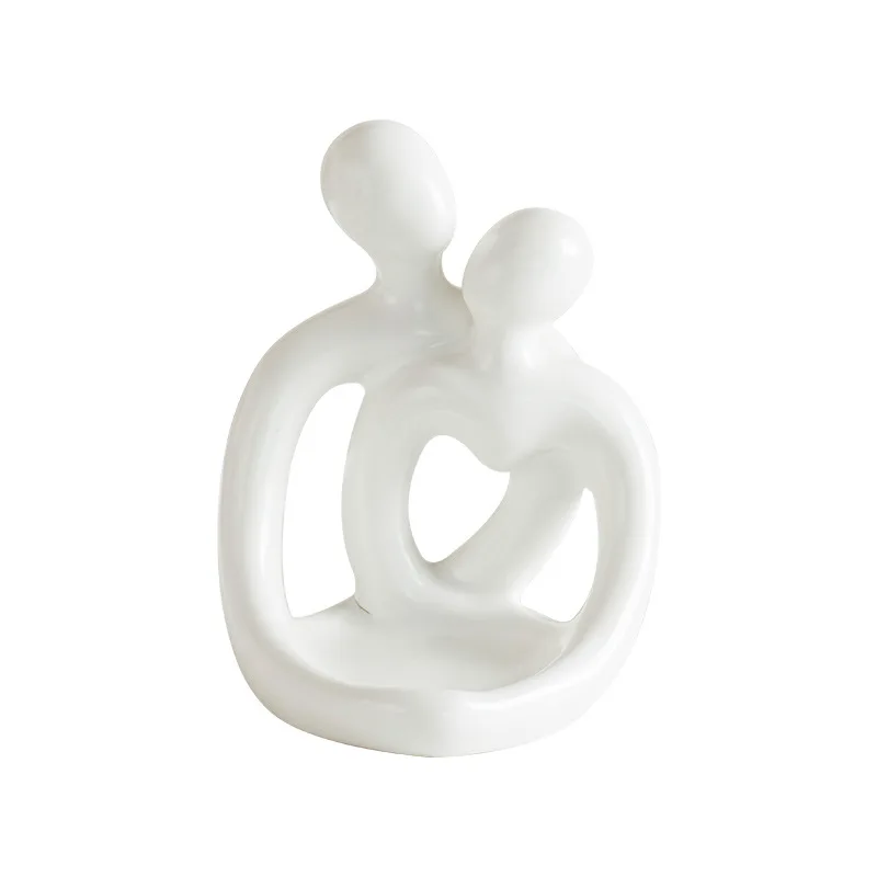 Ceramic Hugging Lovers Statue Handmade European Retro Style Ceramic Couple Candle Holder Ornament Living Room Decor Home Garden 
Ceramic Hugging Lovers Statue Handmade European Retro Style Ceramic Couple Candle Holder Ornament Living Room Decor Home Garden