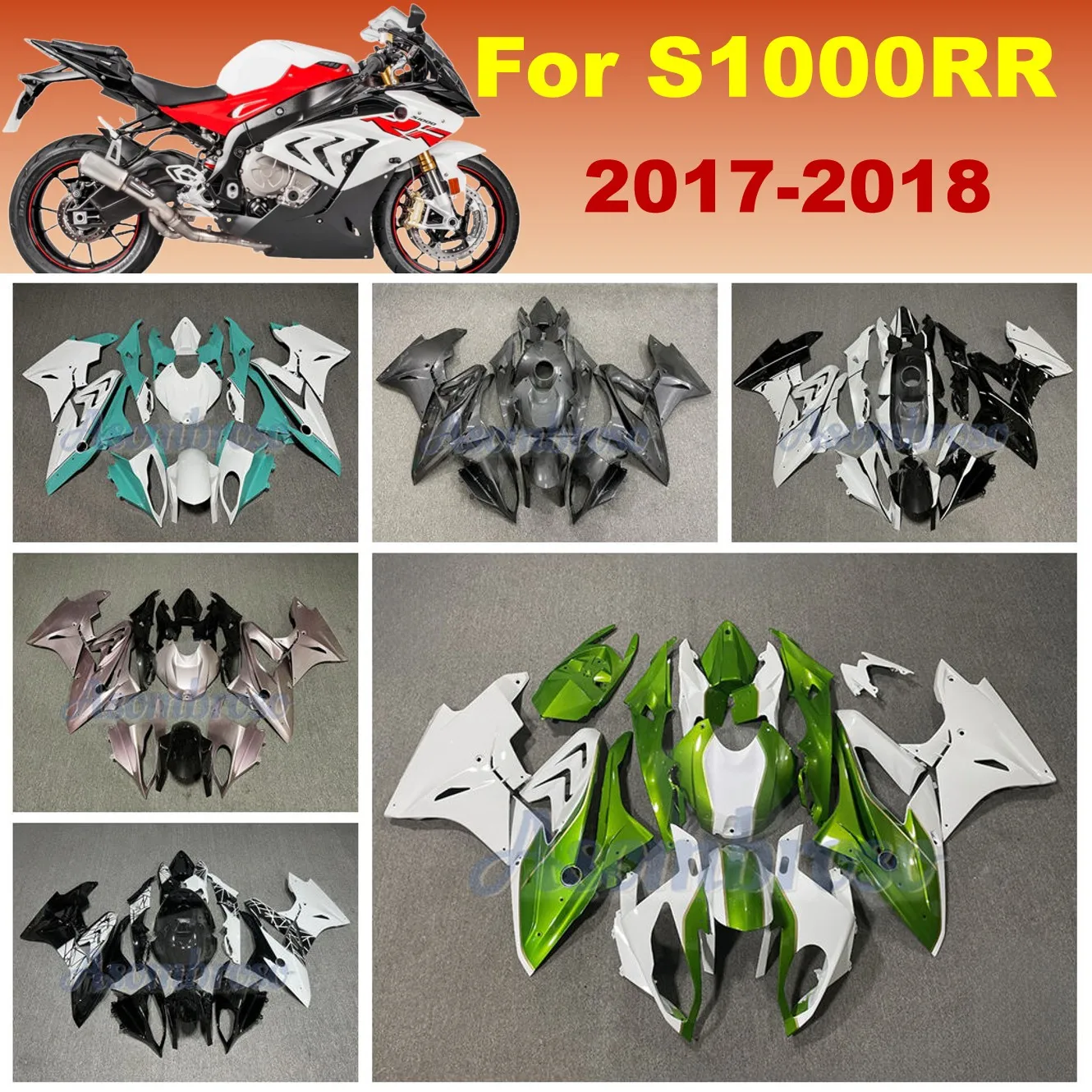 Custom Full Fairing set For BMW S1000RR 2017 2018 S1000 RR 17 18 High Quality ABS Plastic Bodywork
Custom Full Fairing set For BMW S1000RR 2017 2018 S1000 RR 17 18 High Quality ABS Plastic Bodywork