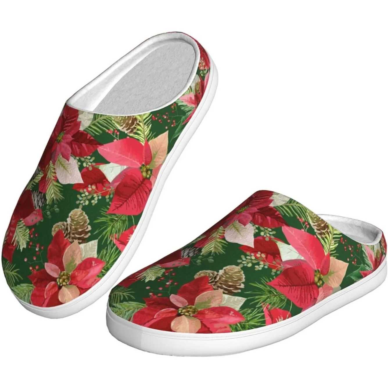 Poinsettia Christmas Flower Adult Cotton Slippers Home House Indoor Shoes Plush Slipper
Poinsettia Christmas Flower Adult Cotton Slippers Home House Indoor Shoes Plush Slipper