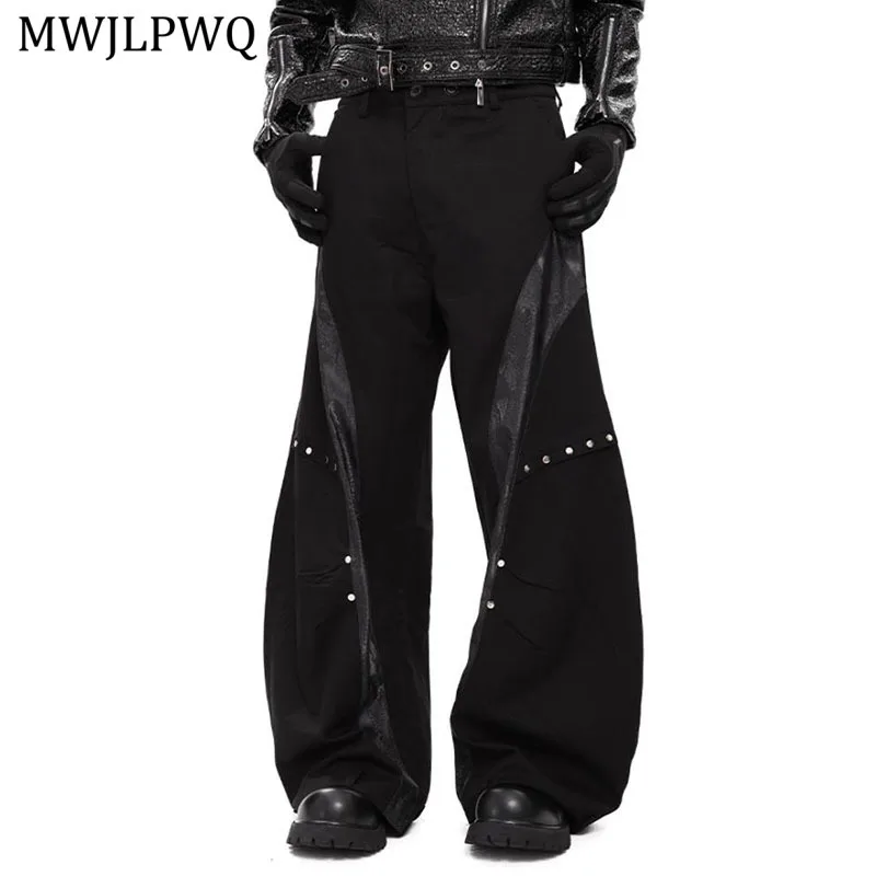 MWJLPWQ Fashion Black Street Style Snake Patchwork Design Suit Pants Deconstructed Machete Men's Straight Trousers Autumn 11475
MWJLPWQ Fashion Black Street Style Snake Patchwork Design Suit Pants Deconstructed Machete Men's Straight Trousers Autumn 11475