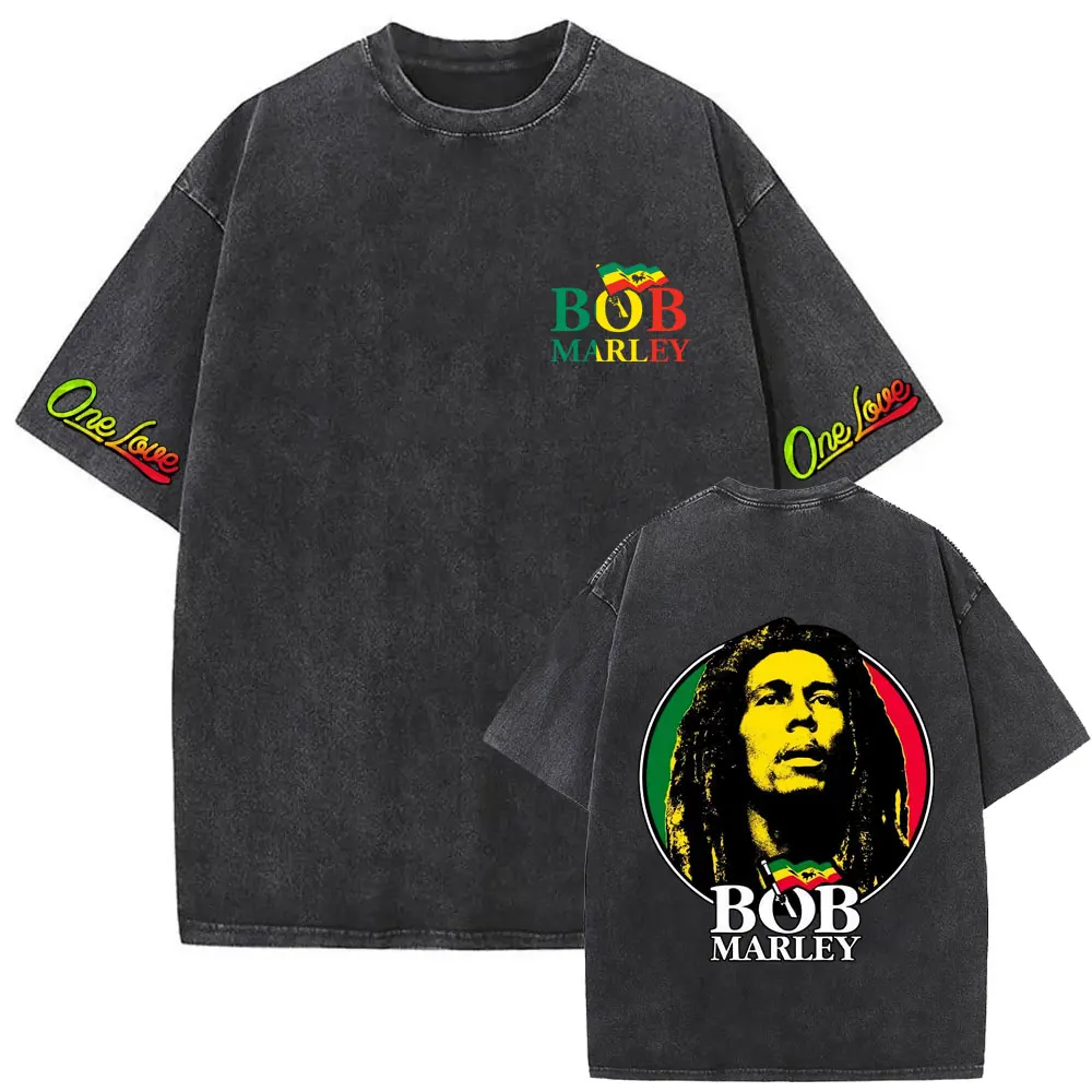 Washed Vintage Bob Marley One Love T Shirt Men Women Clothing Fashion Reggae Music T-shirts Men's Gothic Punk Oversized T Shirts
Washed Vintage Bob Marley One Love T Shirt Men Women Clothing Fashion Reggae Music T-shirts Men's Gothic Punk Oversized T Shirts