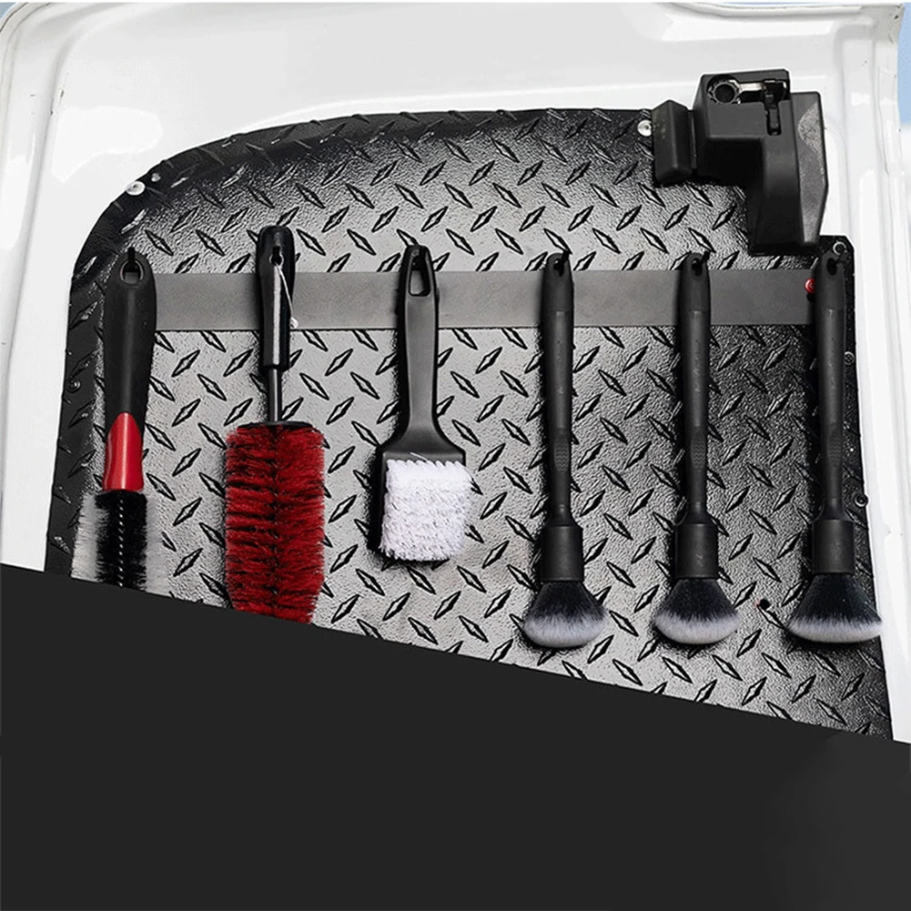 Настенный органайзер с 6 крючками. Легкий компактный органайзер для хранения щеток, инструментов и автомобильных аксессуаров. Для гаража и фургона.
Настенный органайзер с 6 крючками. Легкий компактный органайзер для хранения щеток, инструментов и автомобильных аксессуаров. Для гаража и фургона.