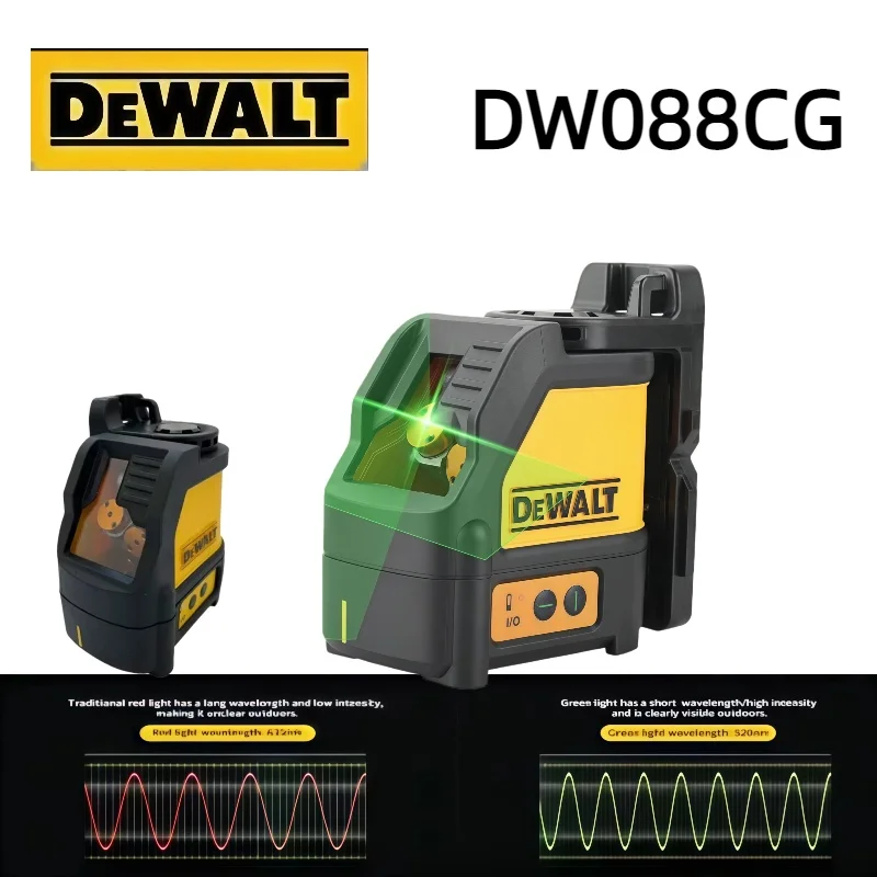 Лазерный уровень DEWALT DW088CG для внутренних и наружных работ, высокоточный, 2 линии, самовыравнивающийся, с зеленым лучом, электроинструмент
Лазерный уровень DEWALT DW088CG для внутренних и наружных работ, высокоточный, 2 линии, самовыравнивающийся, с зеленым лучом, электроинструмент