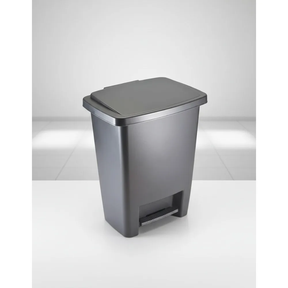 8.25-Gallon Step-On Trash Can with Lid, Easy Clean Kitchen Wastebasket for Home Office Bedroom Use
8.25-Gallon Step-On Trash Can with Lid, Easy Clean Kitchen Wastebasket for Home Office Bedroom Use