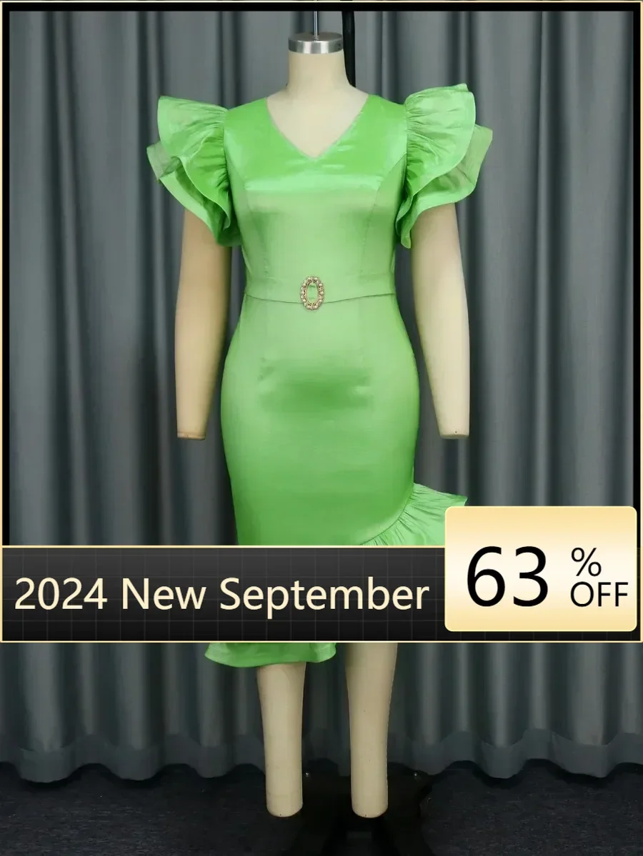 Elegant Dresses for Women V Neck Flying Sleeves High Waist Asymmetrical Trumpet Party Club Prom Graceful Simple Evening Gowns
Elegant Dresses for Women V Neck Flying Sleeves High Waist Asymmetrical Trumpet Party Club Prom Graceful Simple Evening Gowns