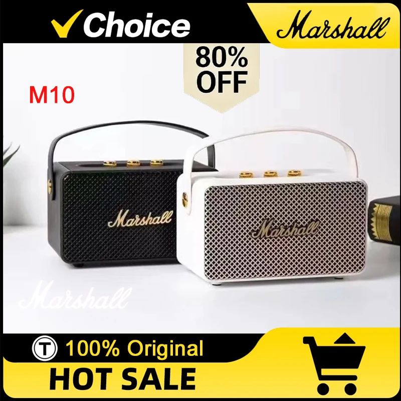 Беспроводная Bluetooth-колонка Marshall M10: портативная стереосистема с мощными басами для улицы и дома, классический музыкальный плеер
Беспроводная Bluetooth-колонка Marshall M10: портативная стереосистема с мощными басами для улицы и дома, классический музыкальный плеер