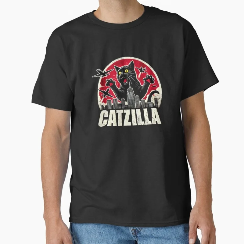 CATZILLA – Funny Giant Cat City Destroyer Parody Monster Gift t shirt for Cat Lover Short Sleeve Graphic lothes All size Tops
CATZILLA – Funny Giant Cat City Destroyer Parody Monster Gift t shirt for Cat Lover Short Sleeve Graphic lothes All size Tops