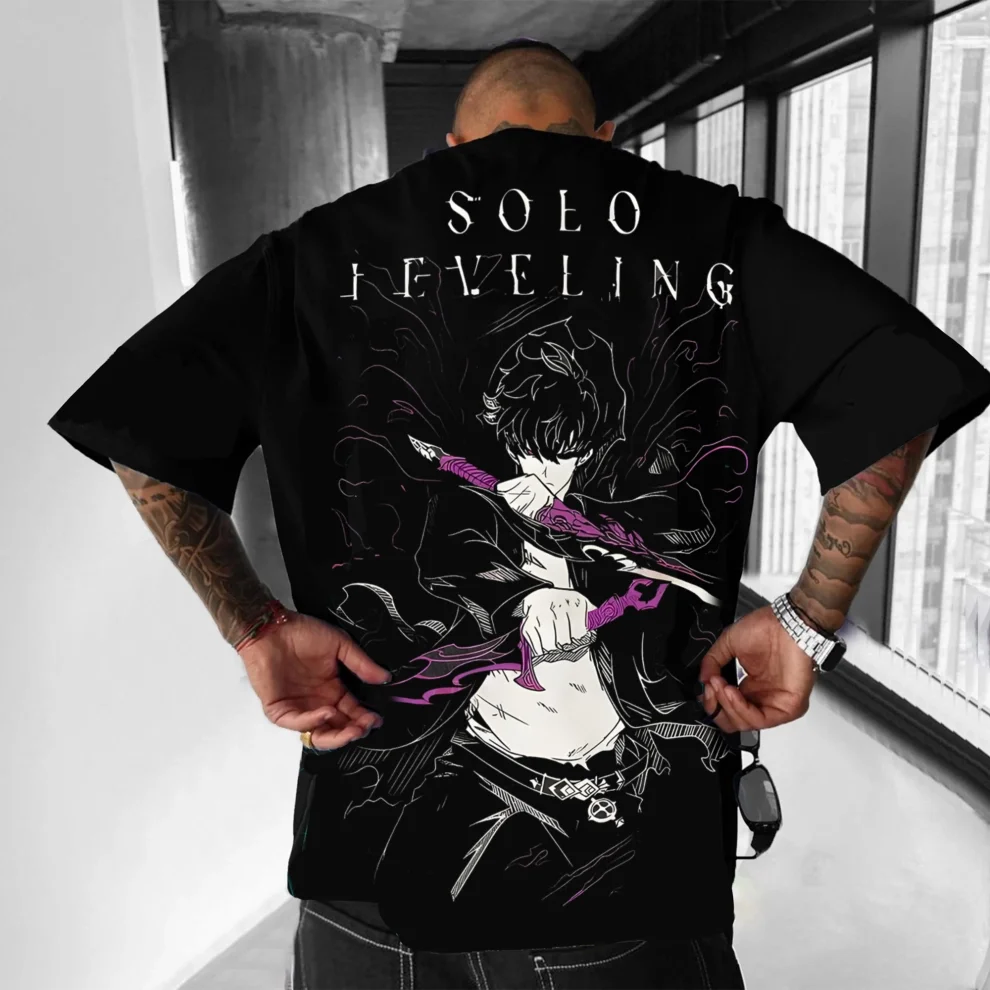 Summer Y2k Oversized Men's T-Shirts Solo Leveling Anime Inspired Women's Cotton Short Sleeve Tee Cotton Casual Tops Streetwear
Summer Y2k Oversized Men's T-Shirts Solo Leveling Anime Inspired Women's Cotton Short Sleeve Tee Cotton Casual Tops Streetwear