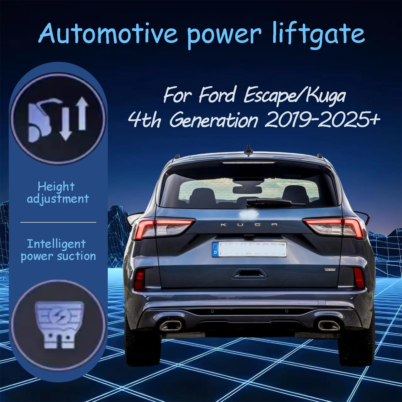 For Ford Escape/Kuga 4th Generation 2019-2024+ Electric tailgate automatic suction locks suitable Trunk modification system
For Ford Escape/Kuga 4th Generation 2019-2024+ Electric tailgate automatic suction locks suitable Trunk modification system