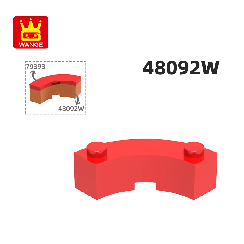 Wange 48092 100g/80PCS 4x4 Curved Building Block Moc Color Accessories Compatible with Brick Children Toy Assembly Gift Box
Wange 48092 100g/80PCS 4x4 Curved Building Block Moc Color Accessories Compatible with Brick Children Toy Assembly Gift Box