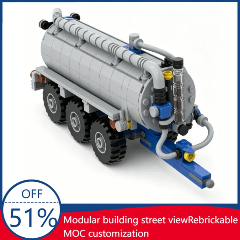 377 PCS Farm Slurry Tanker Trailer Model Agricultural Vehicle Building Blocks DIY Assembly Toy Farming Enthusiasts and Display
377 PCS Farm Slurry Tanker Trailer Model Agricultural Vehicle Building Blocks DIY Assembly Toy Farming Enthusiasts and Display