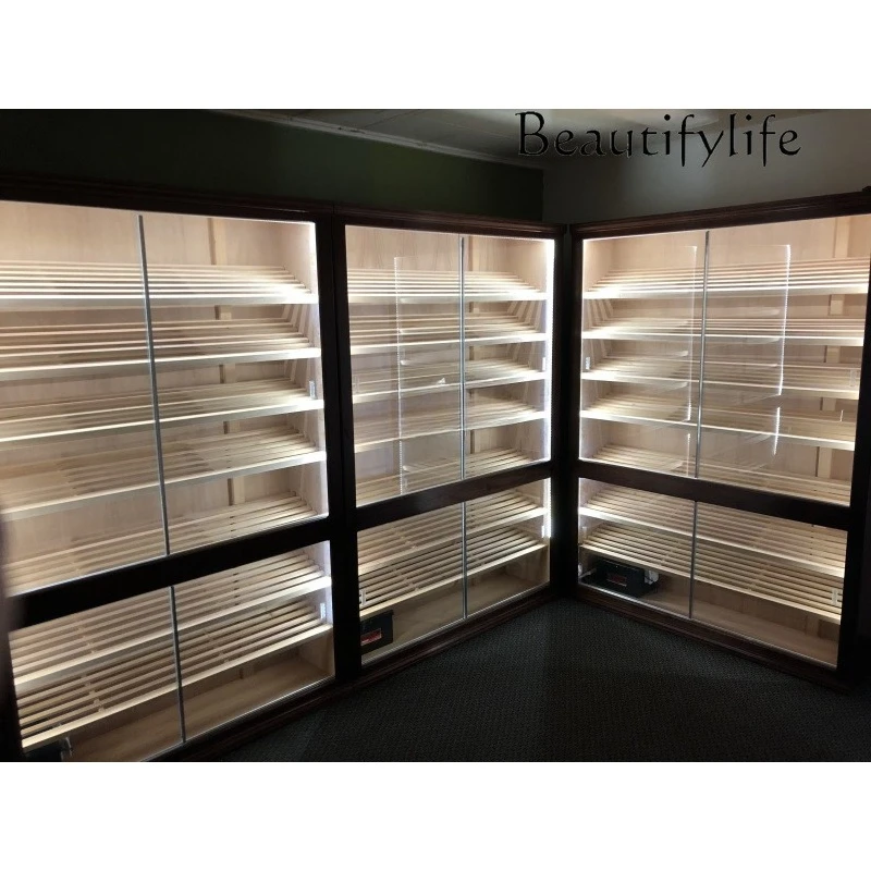 custom.Cigar Humidor Display Cabinet with Light Spanish Ceder Rack Cigar Showcase Smoke Shop Double Door Cigar Humidifier Cabine
custom.Cigar Humidor Display Cabinet with Light Spanish Ceder Rack Cigar Showcase Smoke Shop Double Door Cigar Humidifier Cabine