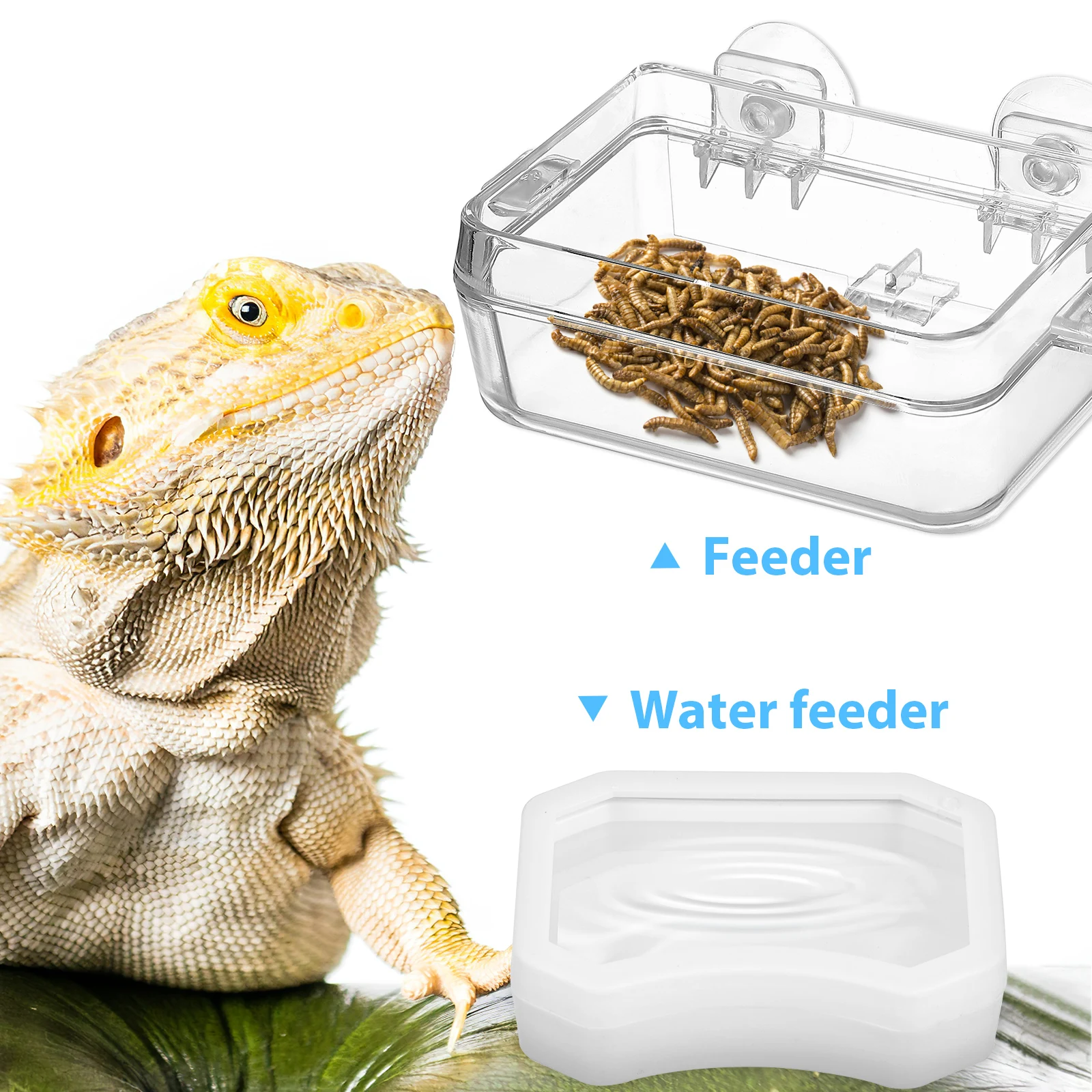 2pcs Reptile Feeding Dish Small Clear ABS Escape Proof Bowl Suction Cup Gecko Lizard Pet Supplies Water Feeder Container
2pcs Reptile Feeding Dish Small Clear ABS Escape Proof Bowl Suction Cup Gecko Lizard Pet Supplies Water Feeder Container