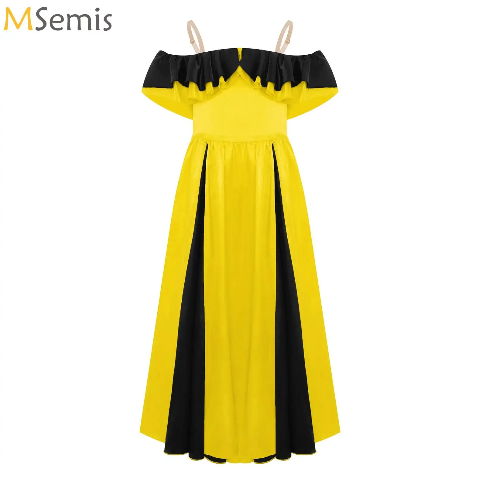Kids Girls Flamenco Dance Dresses Ballroom Stage Performance Costume Off-Shoulder Tiered Ruffles Satin Ballet Dance Tutu Dress
Kids Girls Flamenco Dance Dresses Ballroom Stage Performance Costume Off-Shoulder Tiered Ruffles Satin Ballet Dance Tutu Dress