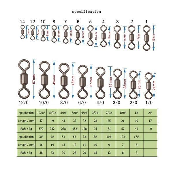 100Pcs Fishing Link Ring Hard Metal Swivel Size 4 Flexible Rotation Connector for Bait Hook Line Fishing Link Ring
100Pcs Fishing Link Ring Hard Metal Swivel Size 4 Flexible Rotation Connector for Bait Hook Line Fishing Link Ring