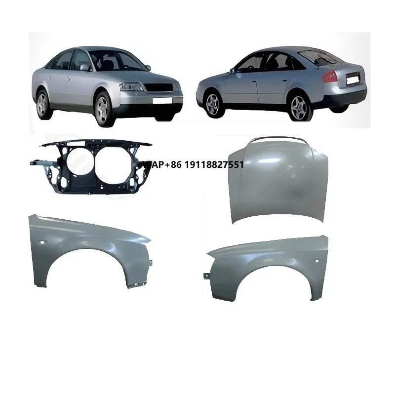 A6 C5 OEM Front Body Panel Kit Radiator Support with Round Fenders & Steel Hood 4B080588M/4B080588A
A6 C5 OEM Front Body Panel Kit Radiator Support with Round Fenders & Steel Hood 4B080588M/4B080588A