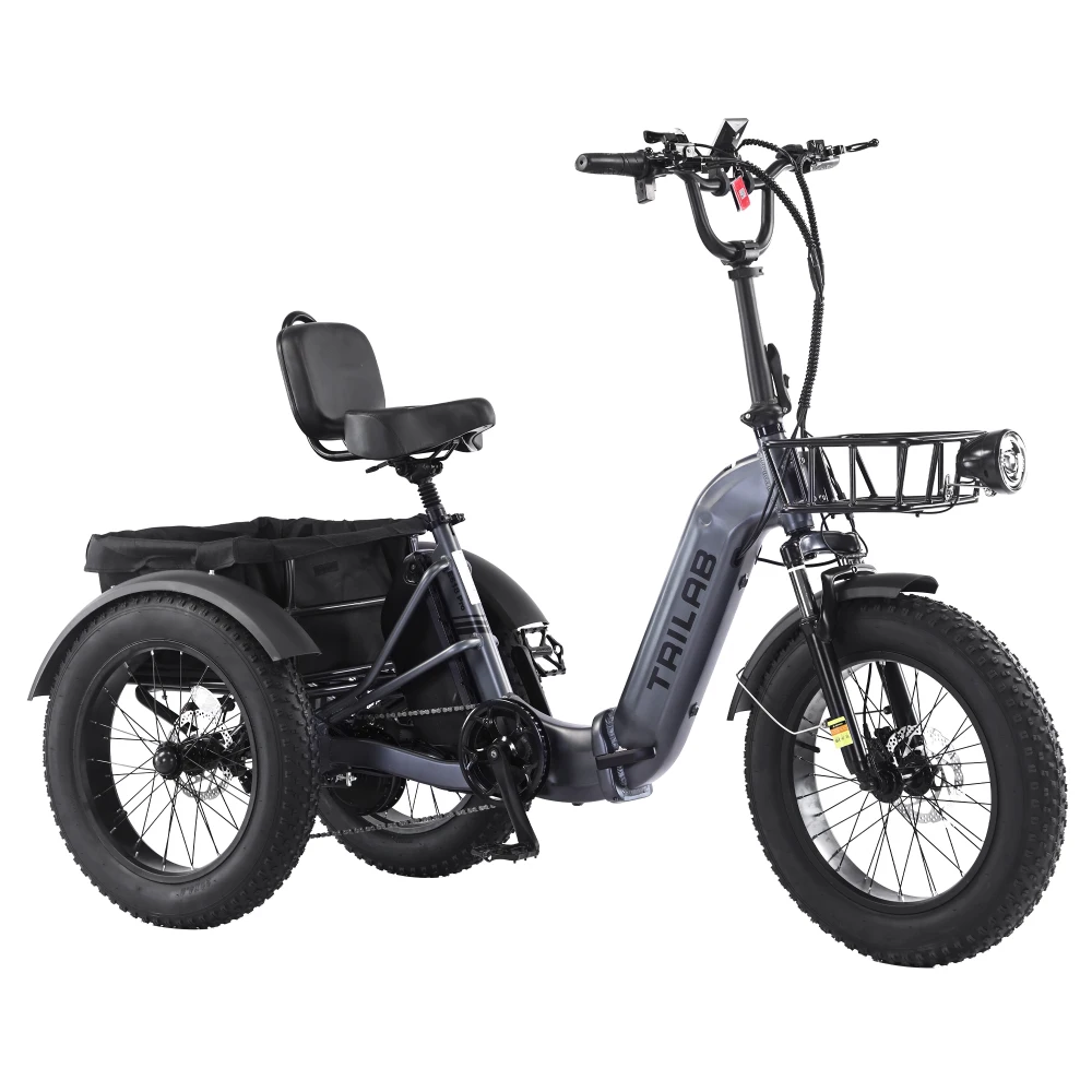 Electric Tricycle for Adults, 500W48V Folding Electric Trike, 20"x4.0"Fat Tire 3 Wheel Ebike ,Step-Thru Aluminum Frame with Push-Button Reverse, Large Basket for Women Men
Electric Tricycle for Adults, 500W48V Folding Electric Trike, 20"x4.0"Fat Tire 3 Wheel Ebike ,Step-Thru Aluminum Frame with Push-Button Reverse, Large Basket for Women Men