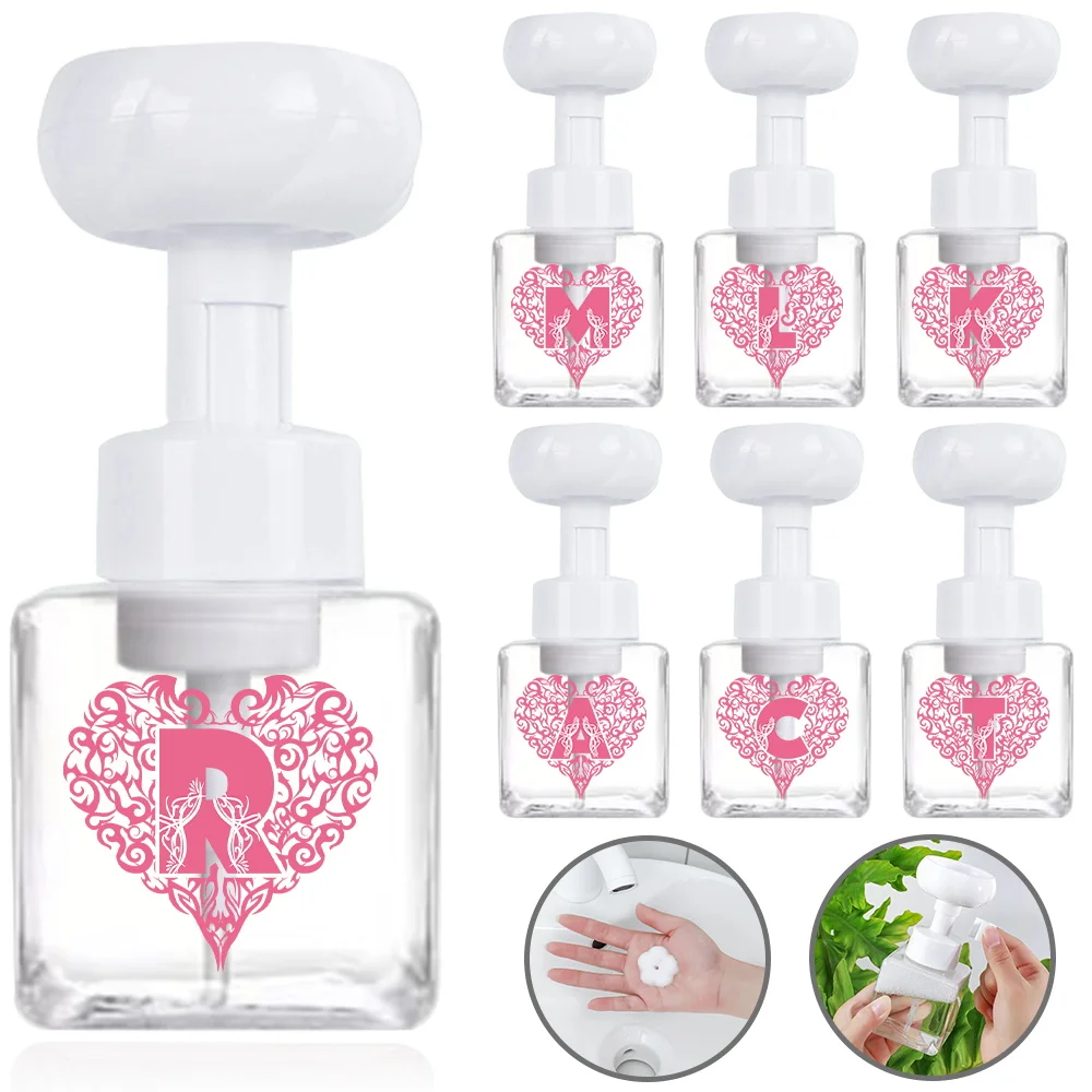 Four Party Foam Bottle Flower Shape Facial Cleansing Foam Organzier Refillable Pump Soap Dispenser Portable Love Letter Pattern
Four Party Foam Bottle Flower Shape Facial Cleansing Foam Organzier Refillable Pump Soap Dispenser Portable Love Letter Pattern